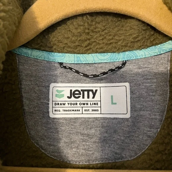 Jetty Olive/Charcoal Heavyweight Fleece Pullover - Picture 5 of 8